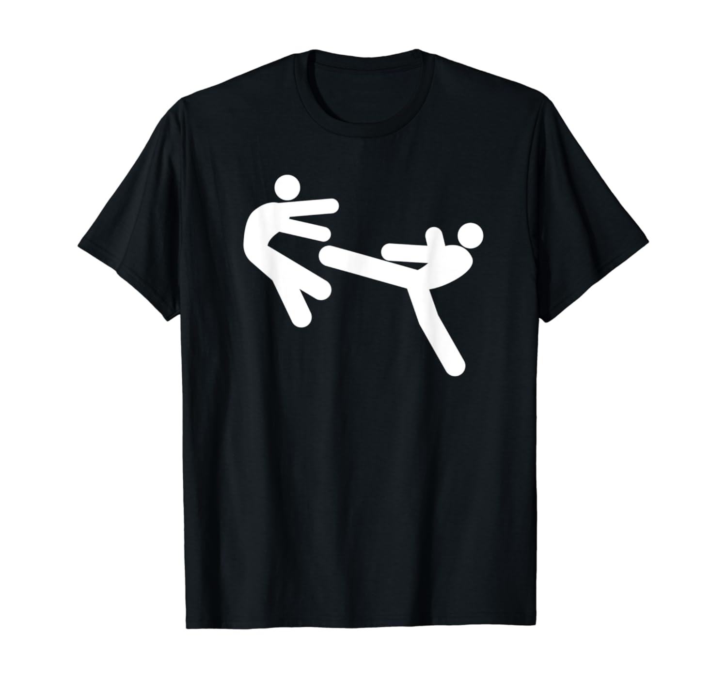 Funny Stick Figure Gift MMA Fighter Self Defense T